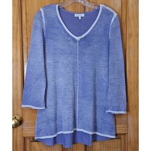 Habitat Clothes to Live In Shirt Women's XS Lightweight Knit 100% Cotton Comfy